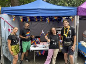 Via stall at pride 2026