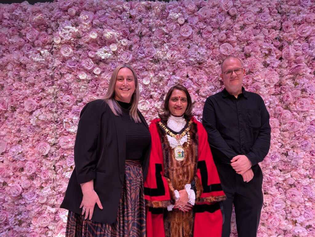 Mayor of Harrow and Via staff at event